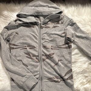 Ed Hardy Gray Camouflage Hoodie